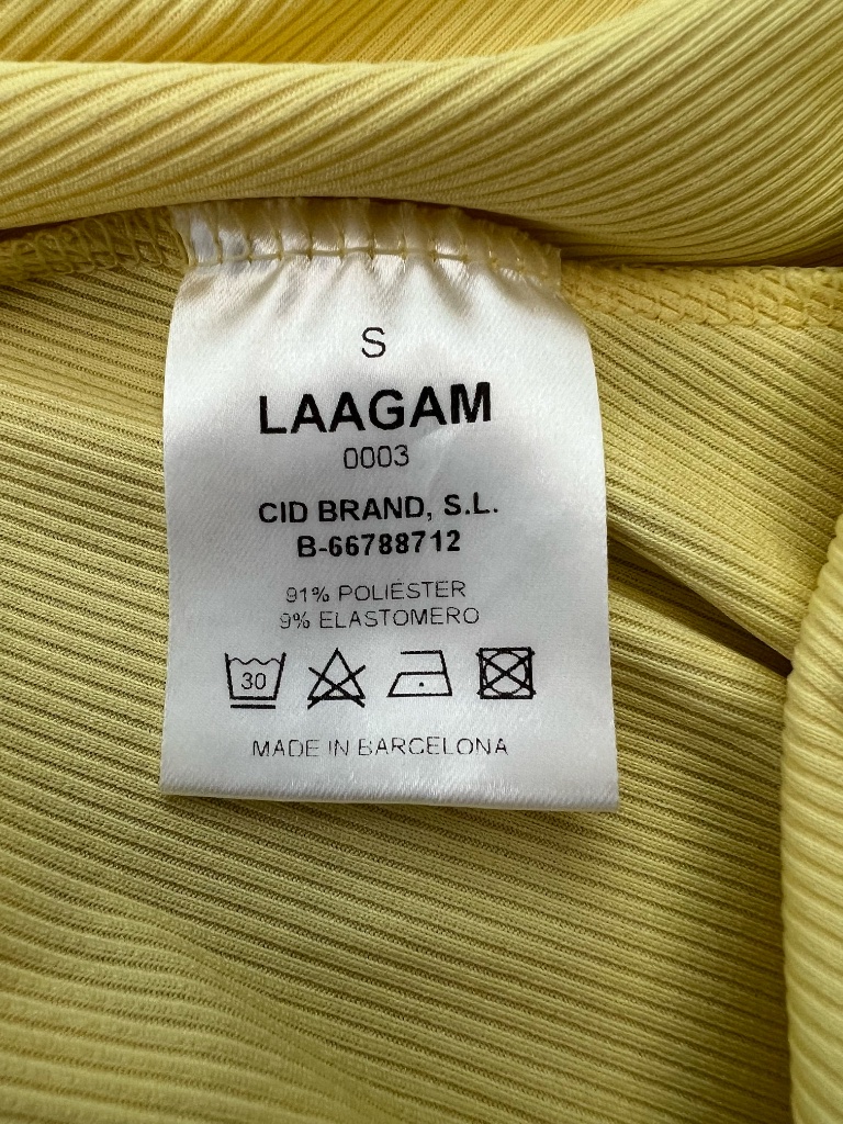Laagam Jackie Gialla Midi Dress In Yellow Size S — image 7 of 7